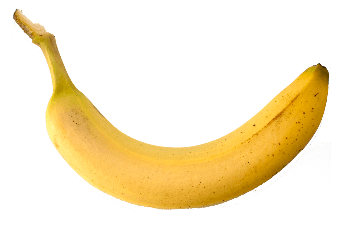 fezes em formato de banana