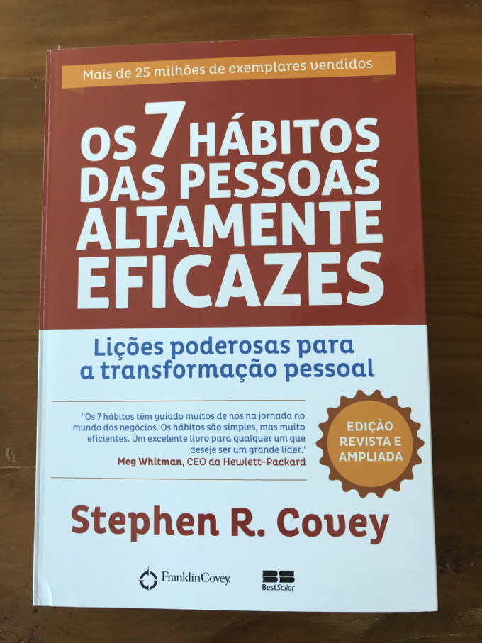 livro de desenvolvimento pessoal recomendado por vivo leve os 7 hábitos das pessoas altamente eficazes